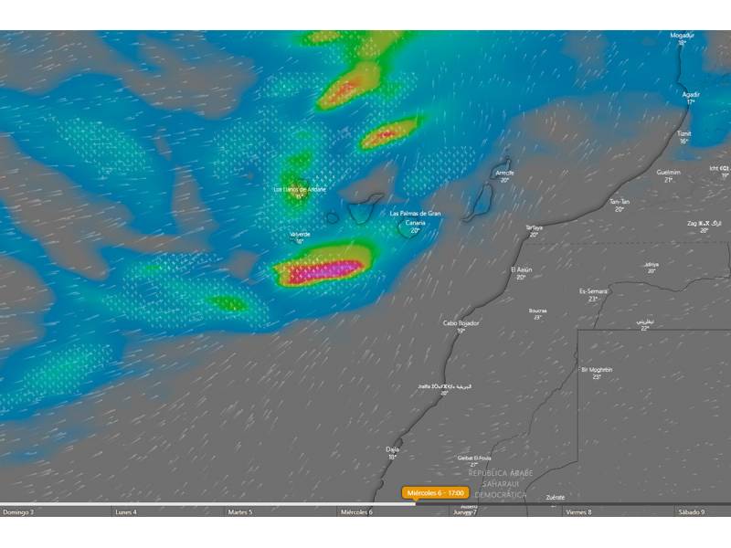 An Atlantic storm is coming to the islands from Tuesday