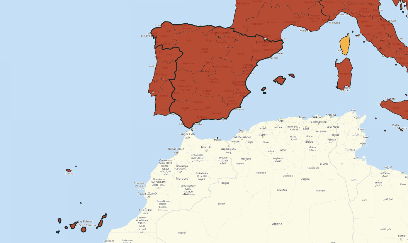 Covid update: Canaries are once again on the list of high-risk places in Europe