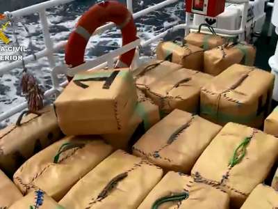 Moroccan speedboat intercepted with 1,600 kilos of hashish on board