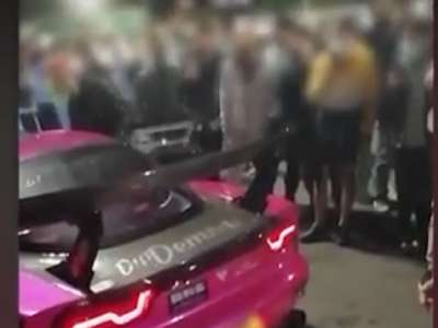 Police interrupt a car meeting in San Miguel with over 50 attendees