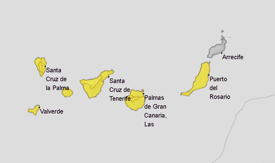 Storm warnings for the north of the islands are in place from tomorrow