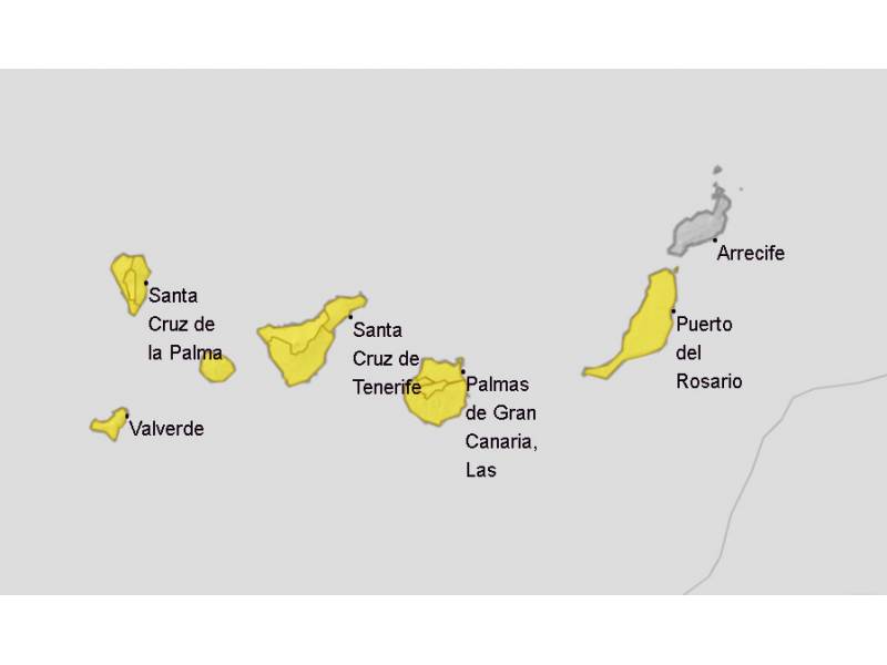 Storm warnings for the north of the islands are in place from tomorrow
