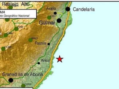 3.2 degree earthquake off the coast of Fasnia in Tenerife