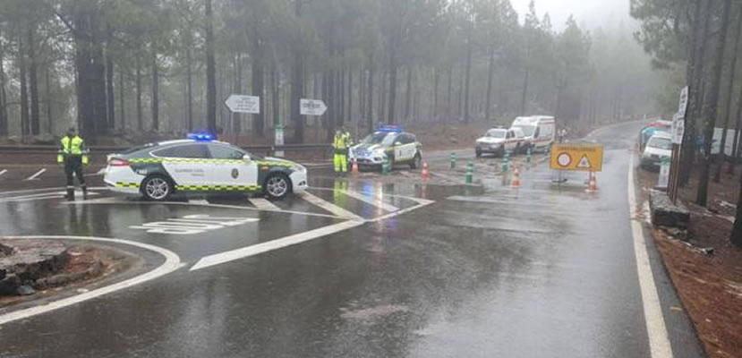 Access roads to the summit of Gran Canaria are still closed