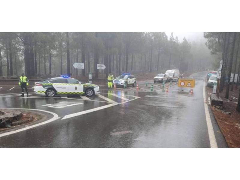 Access roads to the summit of Gran Canaria are still closed