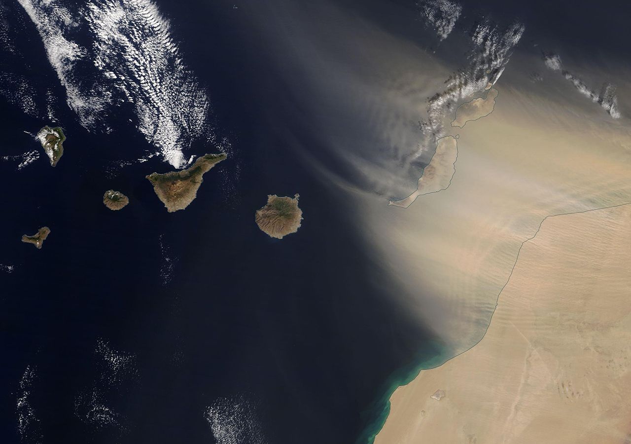 The calima is approaching the Canary Islands