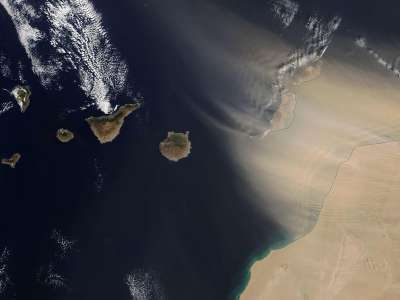 The calima is approaching the Canary Islands