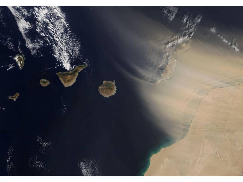 The calima is approaching the Canary Islands