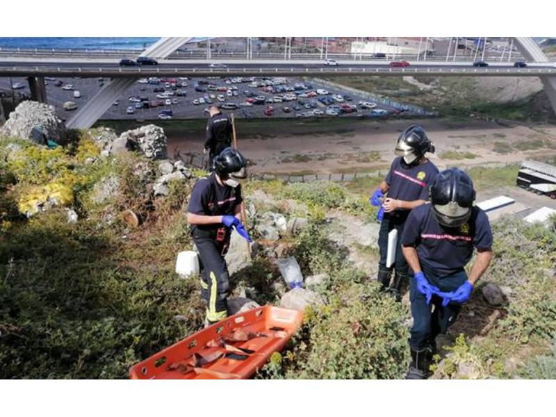 Dead body of a man found in a cave in the El Rincón ravine