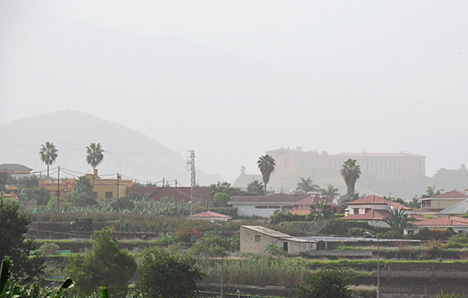 The haze is returning to the Canary Islands