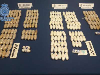 Police dismantle drugs gang that used mules to bring heroin to the Canaries 