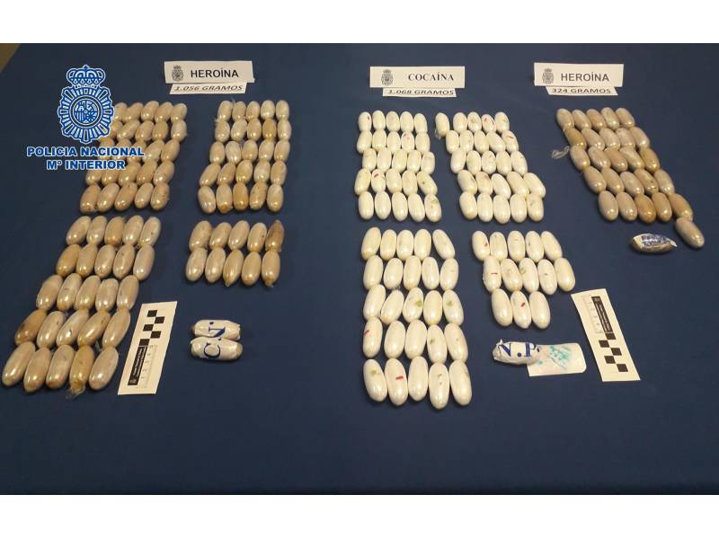 Police dismantle drugs gang that used mules to bring heroin to the Canaries 