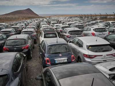 Rent a car companies have disposed of 70% of their cars