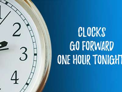 An hour less curfew tonight! Clocks go forward at 1am