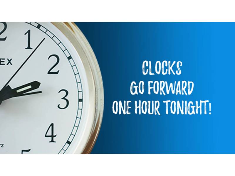 An hour less curfew tonight! Clocks go forward at 1am