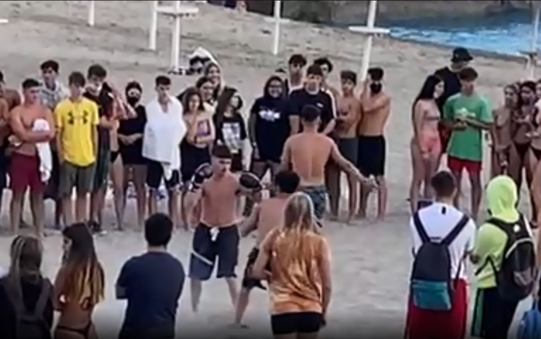 VIDEO: Adeje Council condemns boxing match on Del Duque beach 