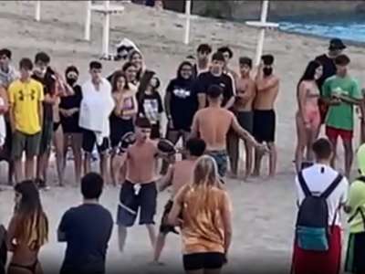VIDEO: Adeje Council condemns boxing match on Del Duque beach 