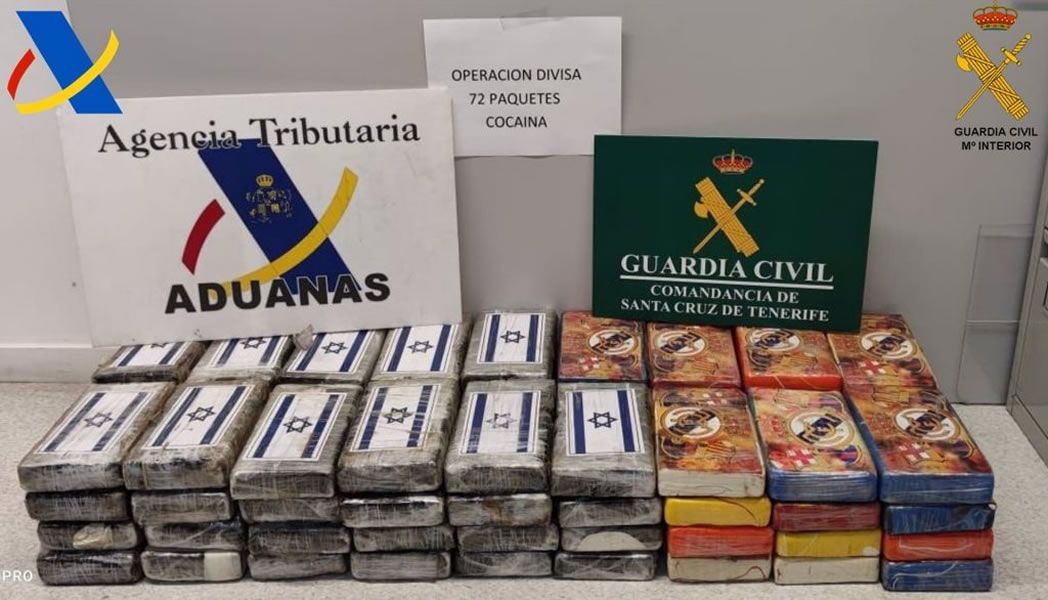 78 kilos of cocaine seized on a boat in the Santa Cruz port