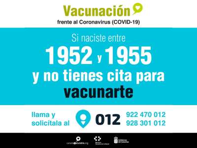 If you are between 66 and 69 years old and have not been vaccinated, call 012