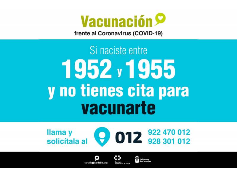 If you are between 66 and 69 years old and have not been vaccinated, call 012