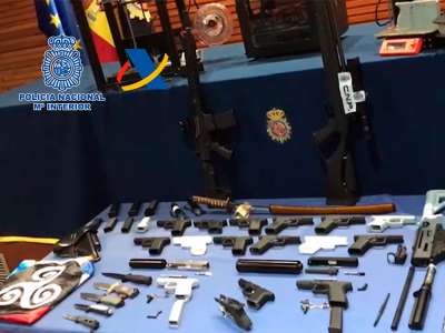 Pictures released of Spanish police raiding 3D-printed gun factory in Tenerife