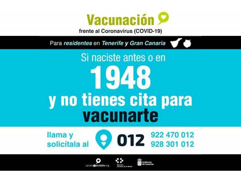 If you are over 73 years old and have not been vaccinated call 012 now