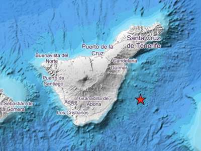 An earthquake of 3.1 magnitude detected off the coast of Tenerife yesterday