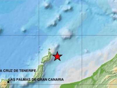 3.1 degree earthquake measured off the northeast coast of Lanzarote