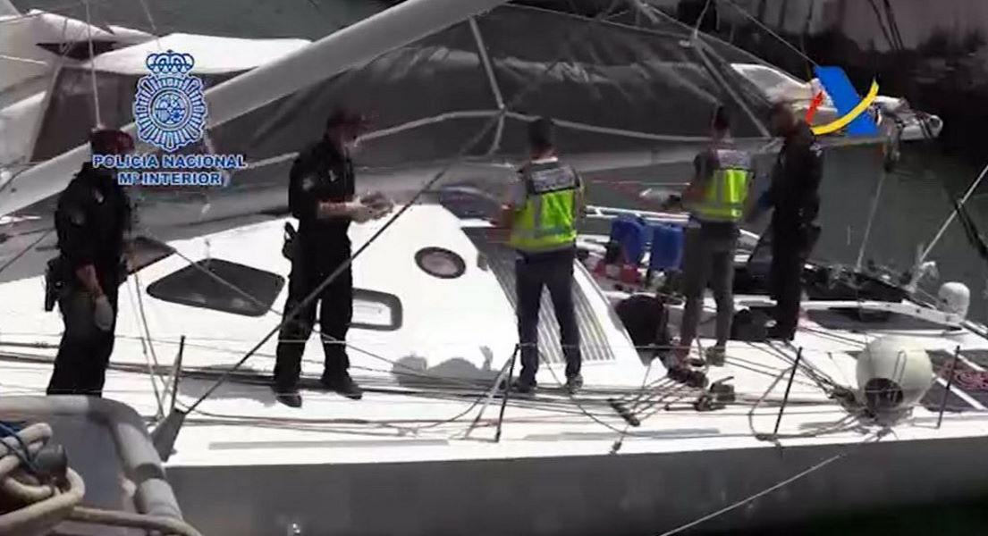 60 million euros worth of cocaine found on sailing boat in Canary Islands waters