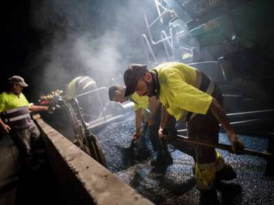 The TF-1 road works continues this week between San Isidro and the south airport