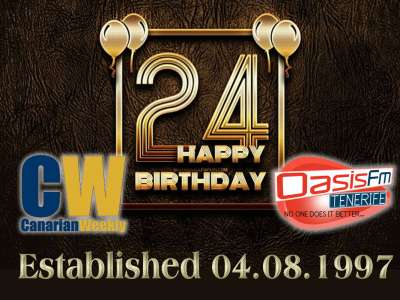 Happy 24th Birthday Oasis Fm and Canarian Weekly 