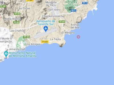 2.6 degree earthquake measured off south Tenerife coast on Sunday