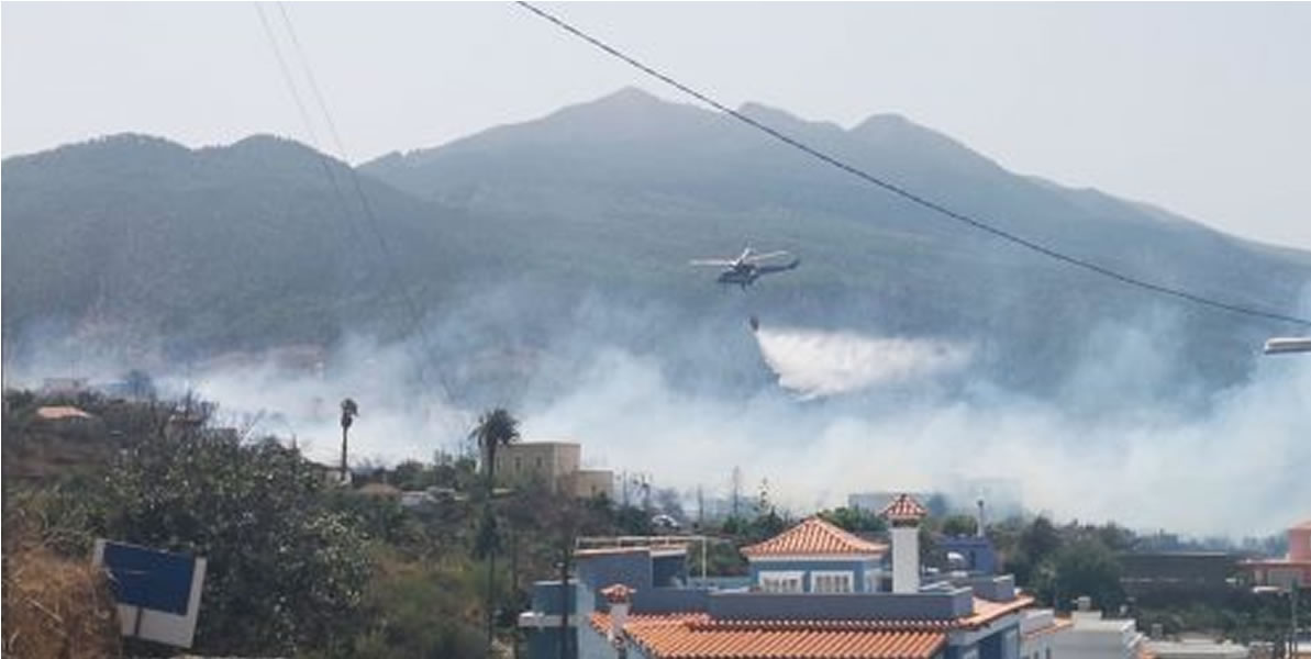 VIDEO: Reports of an outbreak of fire in La Palma