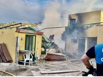 House explosion in La Laguna: It’s not known if anyone was inside or not