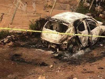 Police find a charred corpse in a burnt out car in Pozo Izquierdo in Gran Canaria