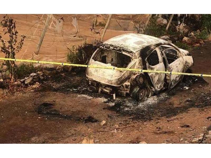 Police find a charred corpse in a burnt out car in Pozo Izquierdo in Gran Canaria