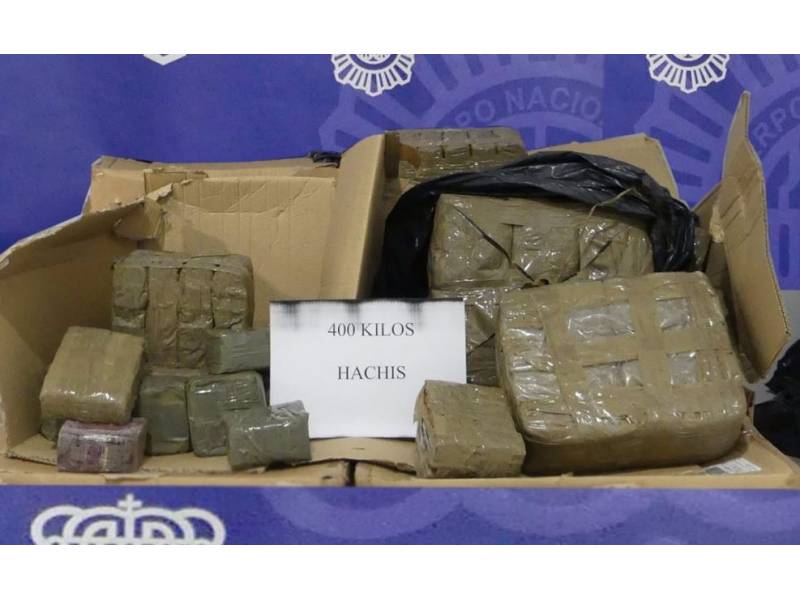 Man arrested in La Laguna with 400 kilos of hashish in a rented van