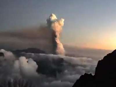 AEMET warns of the path of the ash cloud through the Canary Islands