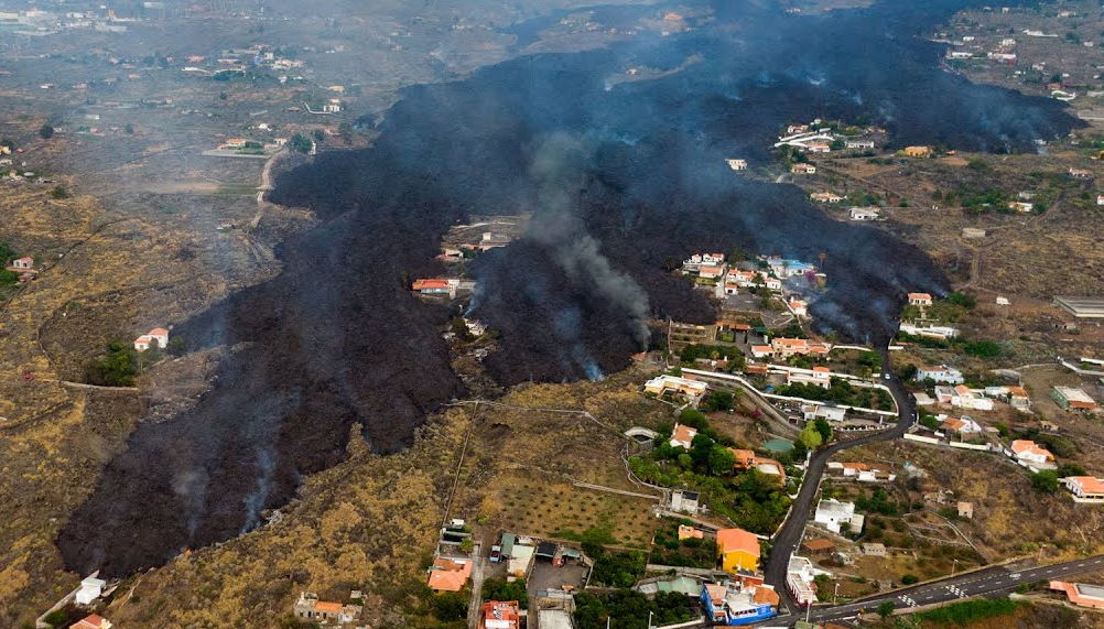 VIDEO: New drone footage shows path of devastation of the lava in La Palma