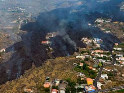 VIDEO: New drone footage shows path of devastation of the lava in La Palma