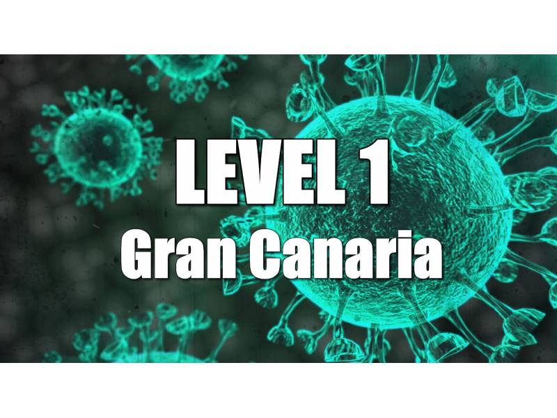 Tenerife stays in Level 2 with Fuerteventura, Gran Canaria goes down to Level 1