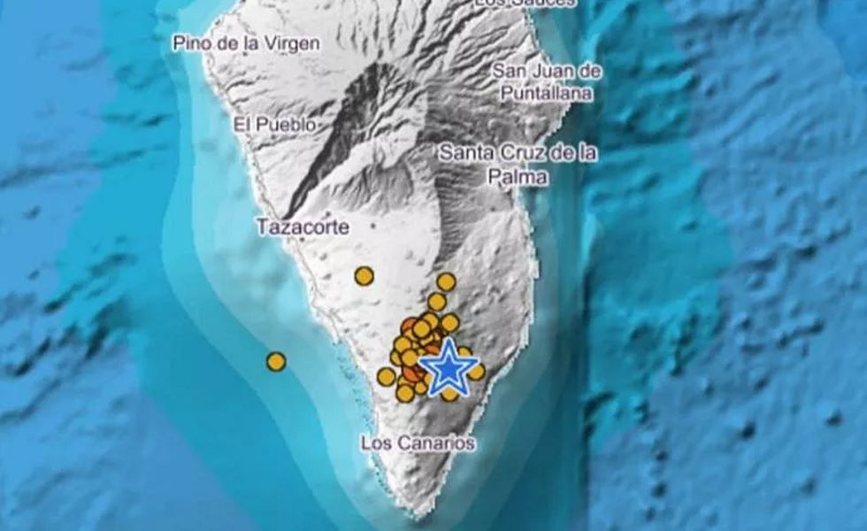 21 earthquakes in La Palma and one of 3.1 magnitude south of Gran Canaria