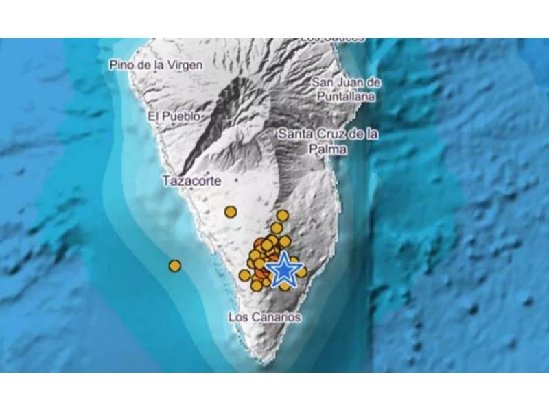 21 earthquakes in La Palma and one of 3.1 magnitude south of Gran Canaria
