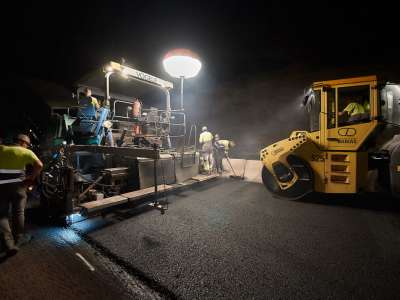 TF-1 motorway resurfacing between Costa Adeje and Playa Paraíso this week