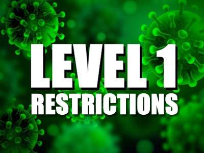 Here is a complete overview of the updated Level 1 restrictions