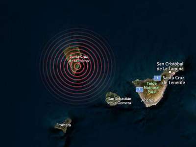 A 4.8 earthquake is felt throughout La Palma and in parts of Tenerife