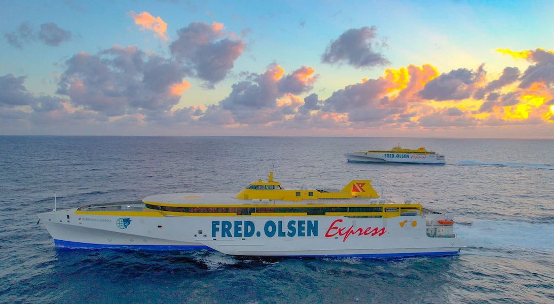 Fred Olsen’s new high-tech Trimaran arrives in Gran Canaria after 9,500 mile journey