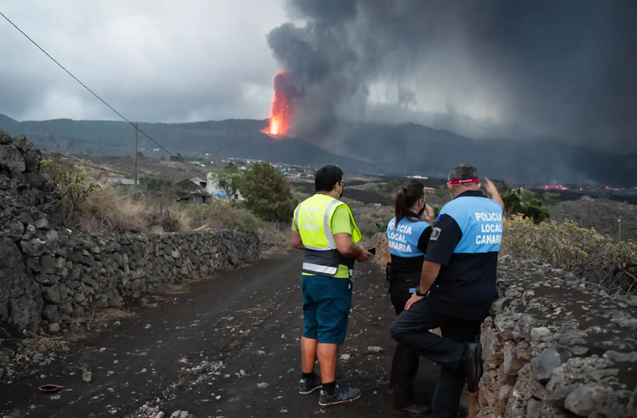 El Paso police donate their overtime pay to those affected by the volcano