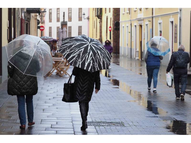 Yellow warning for heavy rains in Tenerife and La Palma on Thursday