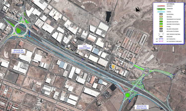 New roads open in Las Chafiras today to alleviate traffic jams